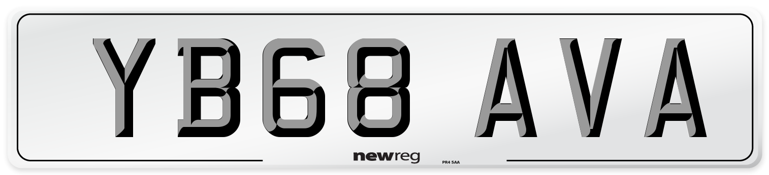 YB68 AVA Number Plate from New Reg